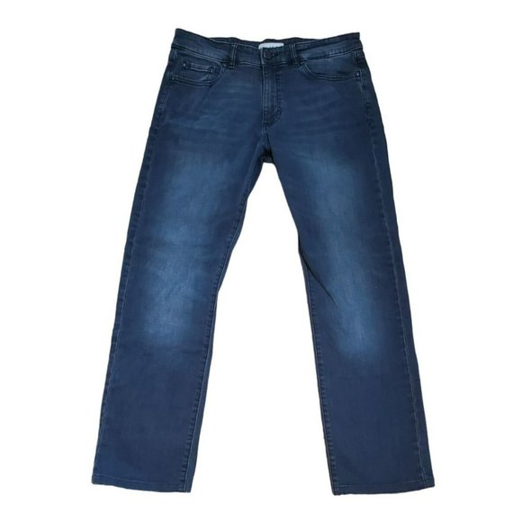 J Hilburn Dark Wash Men's DL1961 Classic Straight Jeans Size 33 x 34 - Picture 1 of 6